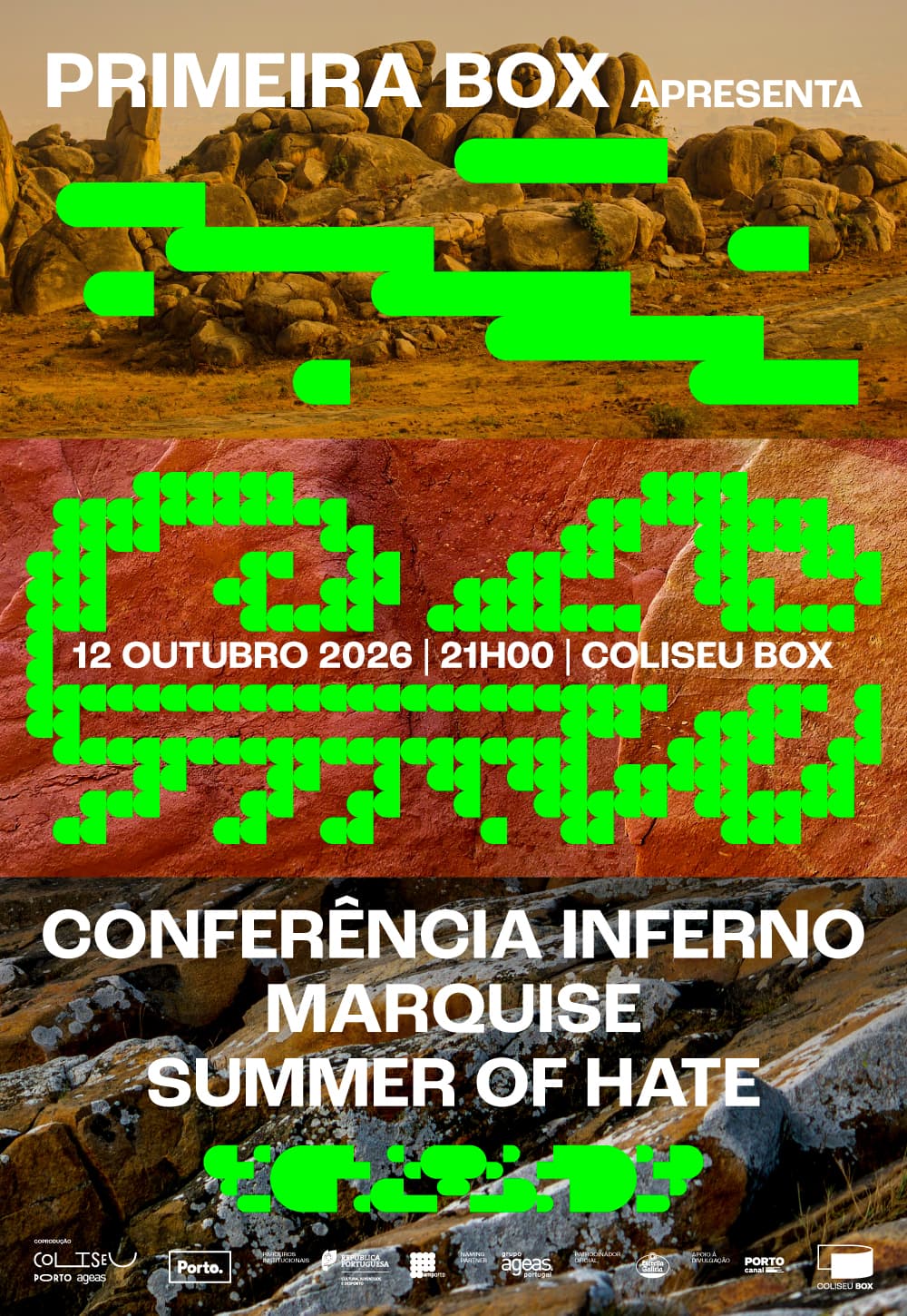 PRIMEIRA BOX apresenta: Conferência Inferno + Marquise + Summer of Hate